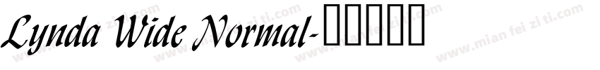Lynda Wide Normal字体转换
